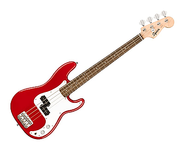 Fender Squier Mini Bass Electric 3/4 Size Red