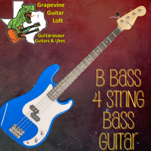 B Bass 4 string bass guitar Blue