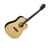 Oscar Schmidt OG2CE DREADNOUGHT Cutaway w/ Electronics Natural Acoustic Electric tuner guitar nAT