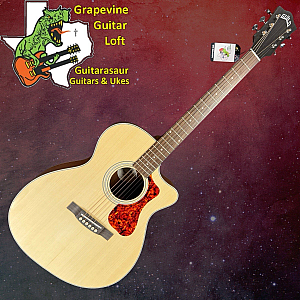 Guild OM-240CE Orchestra Cutaway Acoustic-Electric Guitar Natural