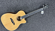 Alvarez AFH600CE Solid Top Acoustic Electric Guitar With Herring Bone