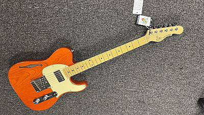 G&L Tribute Series ASAT Classic Bluesboy Semi-Hollow Thinline Orange