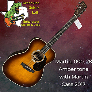 Martin 000-28 Amberton Acoustic Guitar With OHSC, K & k Pickup Installed.