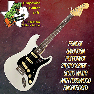 Fender American Performer Stratocaster - Arctic White, Black PG RW FiB And Bag