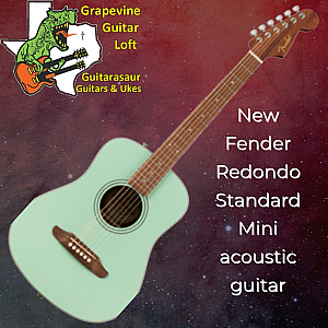 Fender California Standard Redondo Mini Acoustic Guitar W/ Bag Surf Green