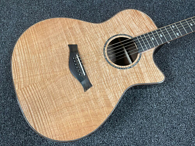 Lawson Acoustic Electric Guitar Flame top With Onboard Tuner Rosewood back