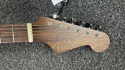 Fender Newporter Special Auditorium Acoustic Electric Guitar w/Bag, Solid Okoume