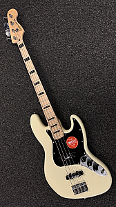 Squier Affinity Active Jazz Bass 4-String Bass Guitar, Olympic White