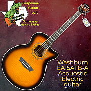 Washburn EA15ATB Festival Series Acoustic Electric Guitar Tobacco Sunburst Blem