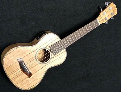 Kilauea Spalt EQ 26 Tenor Sz Acoustic Electric Spalted Maple Ukulele