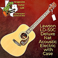 Lawson LD-50 Deluxe Nat Acoustic Electric Spruce & Rosewood with Case