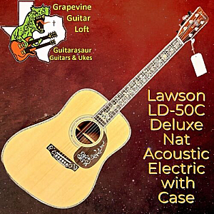 Lawson LD50 Deluxe Nat Acoustic Electric Spruce & Rosewood with Case