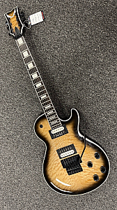 Dean Select Guitar Thoroughbred Floyd Natural Black Burst Quilt Top Duncans