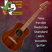 Fender California Standard Redondo Mini Acoustic Guitar W/ Bag Mahogany