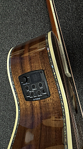 Lawson LOM- 50 Deluxe Koa Acoustic Electric Cedar & Rosewood with Case