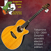 Takamine Ltd 2201 MIJ Acoustic Electric Guitar Dolphin Inlay HSC