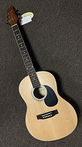 Kona K391 Folk Size  Acoustic Guitar, Natural With Bag