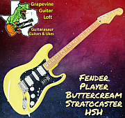 Fender Player Stratocaster HSH Pau Ferro Fingerboard Electric Guitar Buttercream