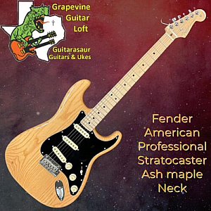 Fender american professional Stratocaster Natural Ash Mn SKB Case 2019