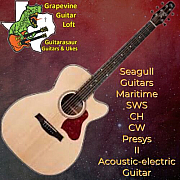 Seagull Guitars Maritime SWS CH CW Presys II Acousticelectric Guitar  Natural