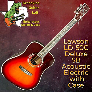 Lawson LD50 Deluxe SB Acoustic Electric Spruce & Rosewood with Case