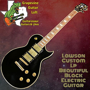 Lawson Custom LP 3 Humbucker Beautiful Black Electric Guitar