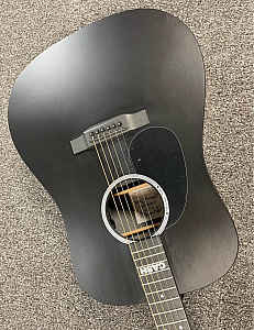 Martin DX Johnny Cash Left-Handed Dreadnought Acoustic-Electric Guitar, Black
