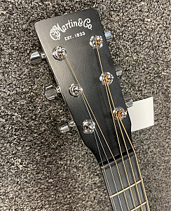 Martin DX Johnny Cash Left-Handed Dreadnought Acoustic-Electric Guitar, Black