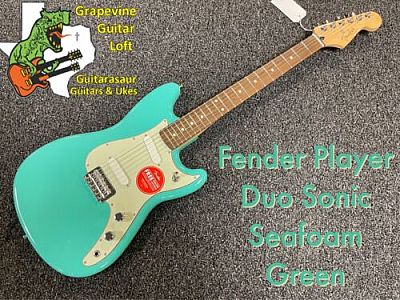NEW Fender Player Duo Sonic  Seafoam Green