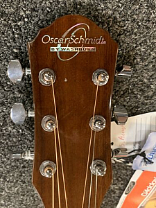 Oscar Schmidt acoustic Electric guitar Spalted Maple Top Og2cesm dreadnought