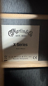 Martin O-X2E Solid Top Acoustic/Electric Guitar w/ Martin Bag