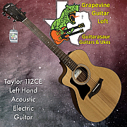 Taylor 112ce LeftHanded Grand Concert Acoustic/Electric Guitar with Gig Bag