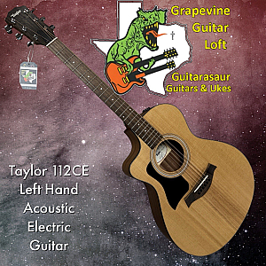 Taylor 112ce Left-Handed Grand Concert Acoustic/Electric Guitar with Gig Bag