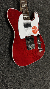 Squier Affinity Telecaster FMT SH Electric Guitar, Crimson Red Transparent