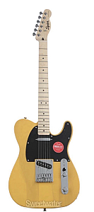 Squier Sonic Telecaster Maple Fingerboard Electric Guitar Butterscotch