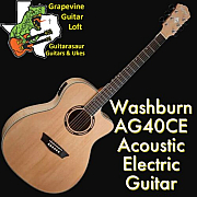 Washburn Apprentice AG40CE AcousticElectric Guitar  Natural