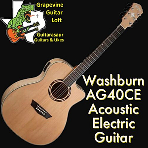 Washburn Apprentice AG40CE Acoustic-Electric Guitar - Natural