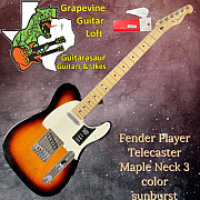 Fender Player Telecaster Maple Neck 3 color sunburst