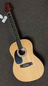 Kona K391L Left-Handed Folk Acoustic Guitar, Natural