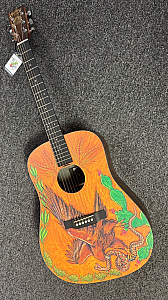 Martin DXMAE 30th Anniversary HPLDreadnought with Golden Eagle Art With bag