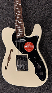 Squier Affinity Telecaster Thinline Electric Guitar, Laurel FB, Olympic White