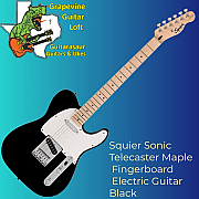 Squier Sonic Telecaster Maple Fingerboard Electric Guitar Black
