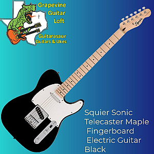 Squier Sonic Telecaster Maple Fingerboard Electric Guitar Black