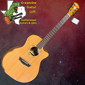 Washburn WCG66SCE-O Comfort Series Acoustic-Electric Guitar Spalted Maple cedar