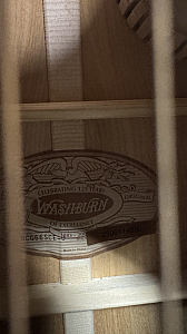 Washburn WCG66SCE-O Comfort Series Acoustic-Electric Guitar Spalted Maple cedar